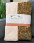 Paisley Paprika Washable Indoor-Outdoor Rug