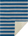 Fluid Mirage Blue Washable Indoor-Outdoor Rug
