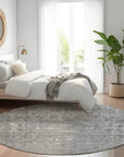 LOOMLAN Rugs Felissae Gray Washable Indoor-Outdoor Rug