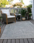 LOOMLAN Rugs Felissae Silver Washable Indoor-Outdoor Rug