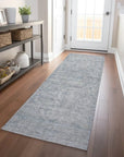 LOOMLAN Rugs Felissae Silver Washable Indoor-Outdoor Rug