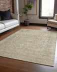 LOOMLAN Rugs Felissae Tan Washable Indoor-Outdoor Rug