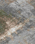 LOOMLAN Rugs Fernal Brown Washable Indoor-Outdoor Rug