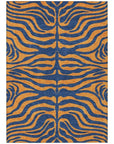 LOOMLAN Rugs Fernelle Blue Washable Indoor-Outdoor Rug