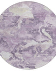 LOOMLAN Rugs Ferren Purple Washable Indoor-Outdoor Rug