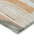 LOOMLAN Rugs Feylinne Ivory Washable Indoor-Outdoor Rug