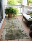 LOOMLAN Rugs Fyerra Gray Washable Indoor-Outdoor Rug