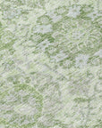 LOOMLAN Rugs Geneva Green Washable Indoor-Outdoor Rug