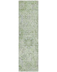 LOOMLAN Rugs Geneva Green Washable Indoor-Outdoor Rug