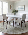 LOOMLAN Rugs Geneva Ivory Washable Indoor-Outdoor Rug