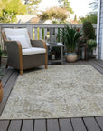 LOOMLAN Rugs Geneva Ivory Washable Indoor-Outdoor Rug