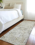 LOOMLAN Rugs Geneva Ivory Washable Indoor-Outdoor Rug
