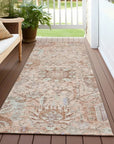 LOOMLAN Rugs Geneva Orange Washable Indoor-Outdoor Rug
