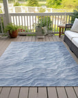 LOOMLAN Rugs Geodari Blue Washable Indoor-Outdoor Rug