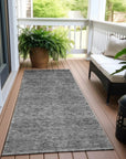 LOOMLAN Rugs Glenra Gray Washable Indoor-Outdoor Rug