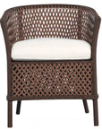 Lloyd Flanders Grand Traverse Barrel Outdoor Dining Chair Sunbrella