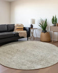 LOOMLAN Rugs Halora Ivory Washable Indoor-Outdoor Rug