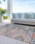 LOOMLAN Rugs Harmony Gray Washable Indoor-Outdoor Rug