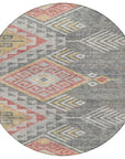 LOOMLAN Rugs Harmony Gray Washable Indoor-Outdoor Rug