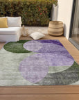 LOOMLAN Rugs Henry Lavender Washable Indoor-Outdoor Rug