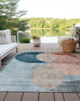 LOOMLAN Rugs Henry Orange Washable Indoor-Outdoor Rug