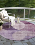 LOOMLAN Rugs Henry Purple Washable Indoor-Outdoor Rug