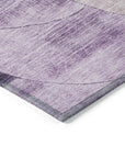 LOOMLAN Rugs Henry Purple Washable Indoor-Outdoor Rug