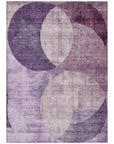 LOOMLAN Rugs Henry Purple Washable Indoor-Outdoor Rug