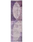 LOOMLAN Rugs Henry Purple Washable Indoor-Outdoor Rug