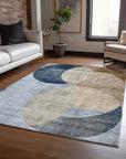 LOOMLAN Rugs Henry Sky Washable Indoor-Outdoor Rug
