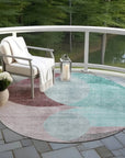 LOOMLAN Rugs Henry Teal Washable Indoor-Outdoor Rug