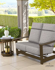 Telescope Leeward Deep Seat High Back Hidden Motion Outdoor Loveseat
