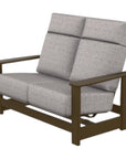 Telescope Leeward Deep Seat High Back Hidden Motion Outdoor Loveseat