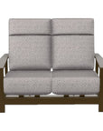 Telescope Leeward Deep Seat High Back Hidden Motion Outdoor Loveseat