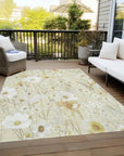 Ilunara Gold Washable Indoor - Outdoor Rug - LOOMLAN - LOOMLAN Rugs - Outdoor Rugs