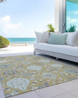 LOOMLAN Rugs Ilyara Gold Washable Indoor-Outdoor Rug
