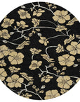 LOOMLAN Rugs Inoa Black Washable Indoor-Outdoor Rug