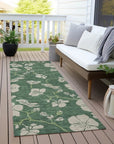 Inoa Green Washable Indoor - Outdoor Rug - LOOMLAN - LOOMLAN Rugs - Outdoor Rugs