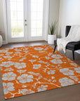 LOOMLAN Rugs Inoa Orange Washable Indoor-Outdoor Rug