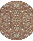 LOOMLAN Rugs Irene Orange Washable Indoor-Outdoor Rug