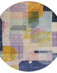 LOOMLAN Rugs Jude Purple Washable Indoor-Outdoor Rug