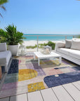LOOMLAN Rugs Jude Purple Washable Indoor-Outdoor Rug