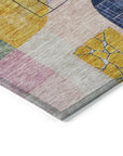 LOOMLAN Rugs Jude Purple Washable Indoor-Outdoor Rug