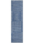 LOOMLAN Rugs Junia Blue Washable Indoor-Outdoor Rug