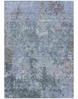 LOOMLAN Rugs Kairi Blue Washable Indoor-Outdoor Rug