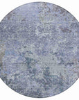 LOOMLAN Rugs Kairi Blue Washable Indoor-Outdoor Rug