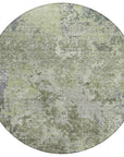 LOOMLAN Rugs Kairi Green Washable Indoor-Outdoor Rug