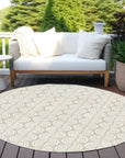 LOOMLAN Rugs Kairova Beige Washable Indoor-Outdoor Rug