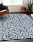LOOMLAN Rugs Kairova Denim Washable Indoor-Outdoor Rug