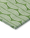 LOOMLAN Rugs Kairova Green Washable Indoor-Outdoor Rug
